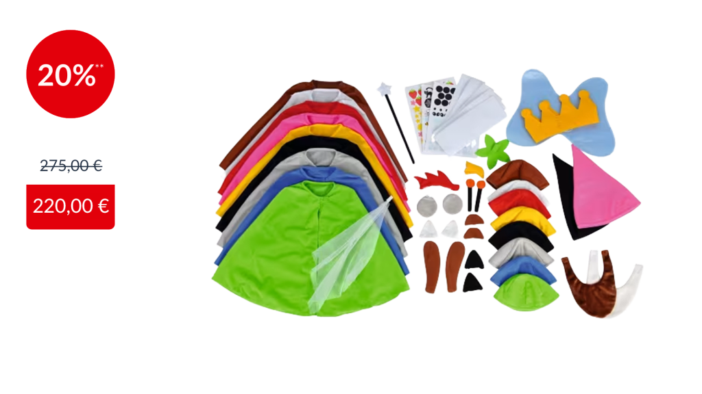 Verkleidungsaccessoires mit Susigkeiten Thema WEHRFRITZ OnlineShop: Ausstattung