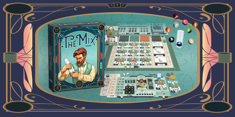 Strategie-Brettspiel The Mix: Taktischer Mixology-Spaß