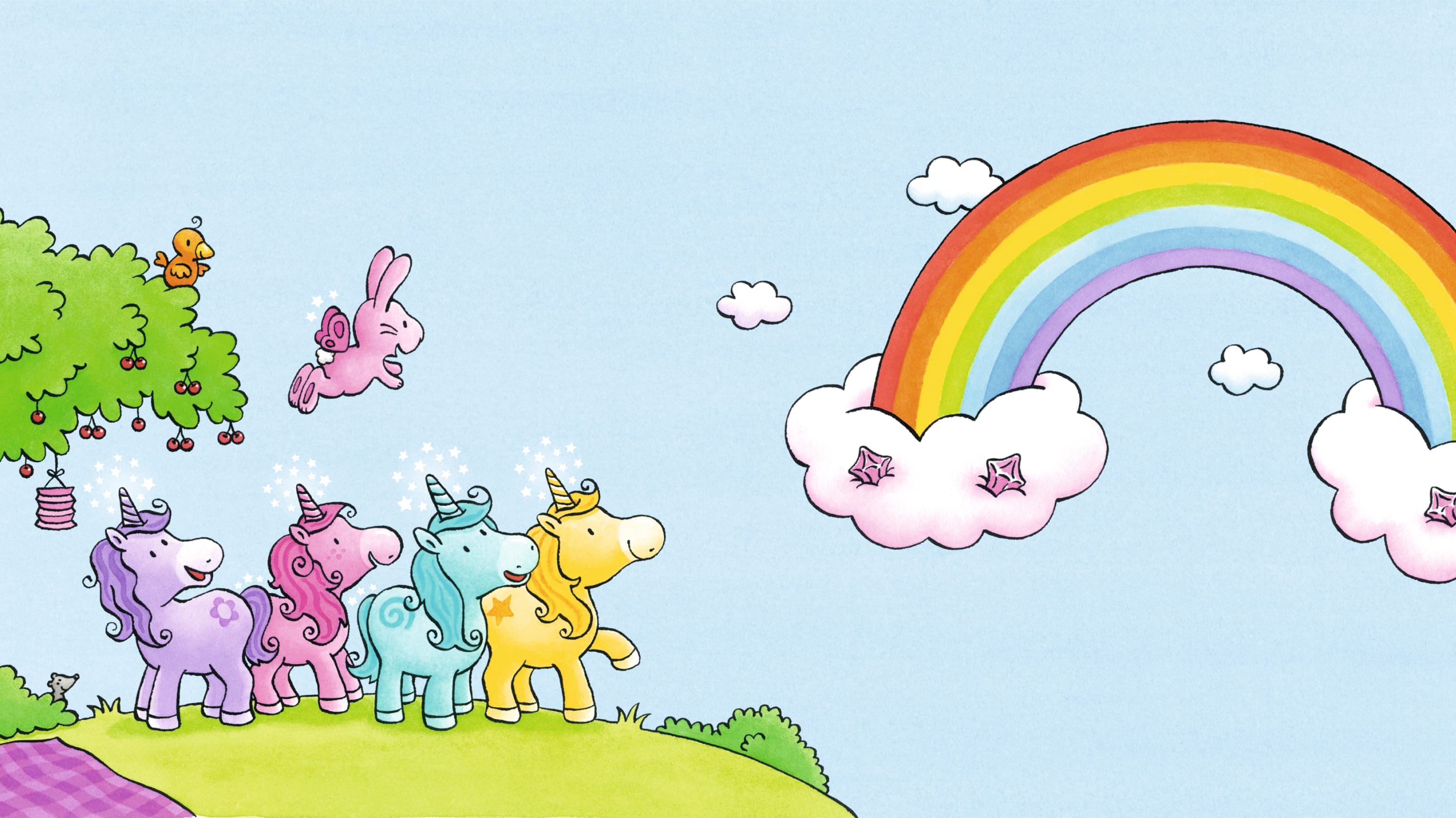 Geschichte: Einhorn Glitzerglück und der Garten der Träume | Header-Image