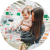 Einkaufen mit Baby