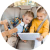 Kinderspiele im Auto
