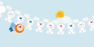 Kullerkerle Girlande basteln | Header-Image