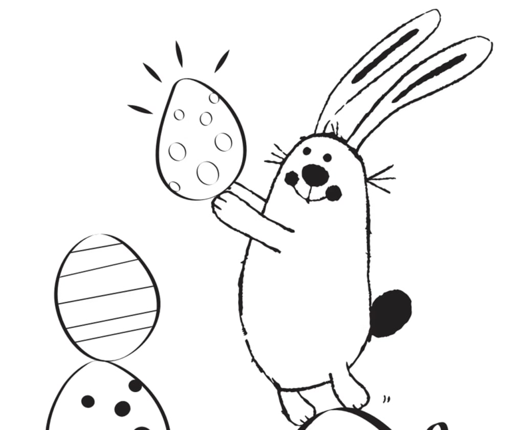 Osterhasen basteln | Osterhasen Ausmalbilder
