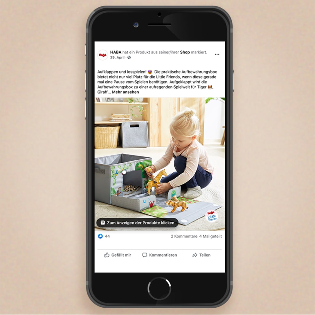 Über HABA | Ausschnitt Post HABA Smartphone