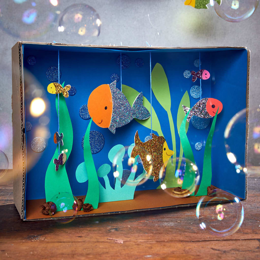 Bastelanleitungen | 3 | Papp-Aquarium