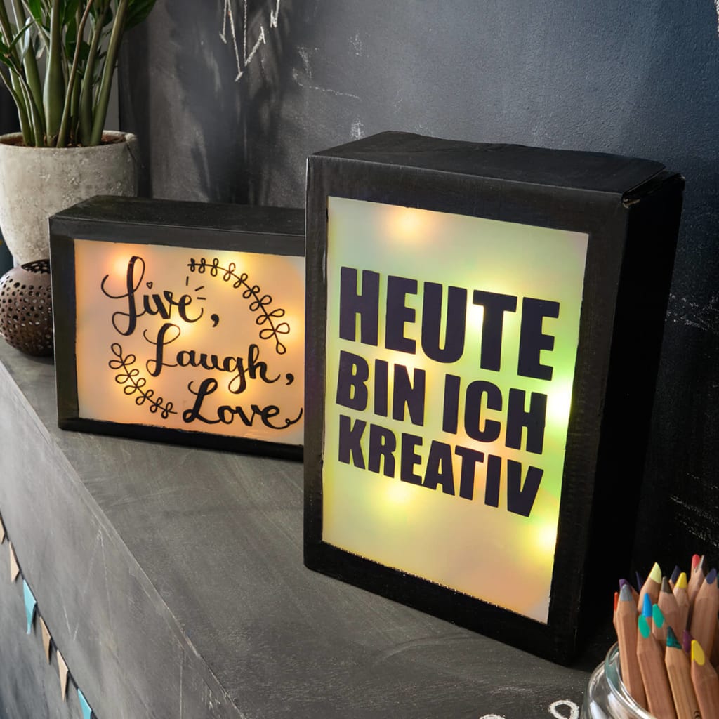 Bastelanleitungen | 3 | Upcycling Leuchtbox 