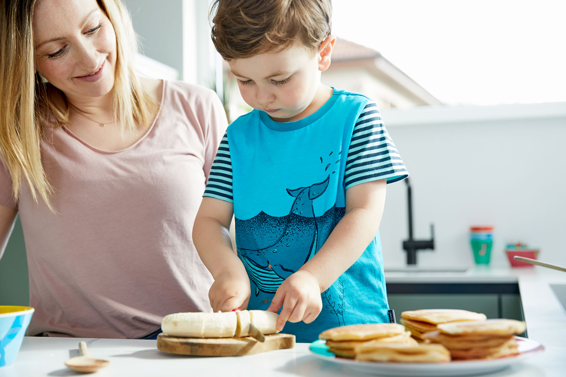 Backen mit Kindern | Page Content | Zuckerfrei Pancakes