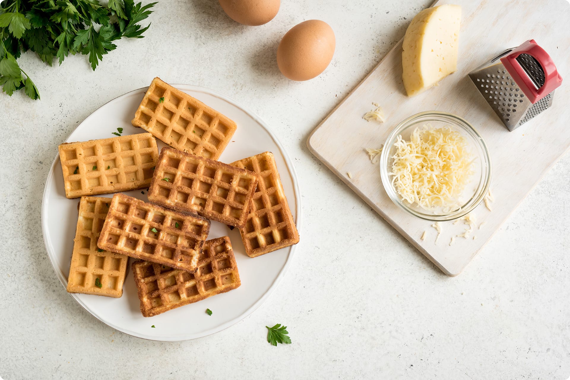 Backen für Kindergeburtstag | Kartoffelwaffeln