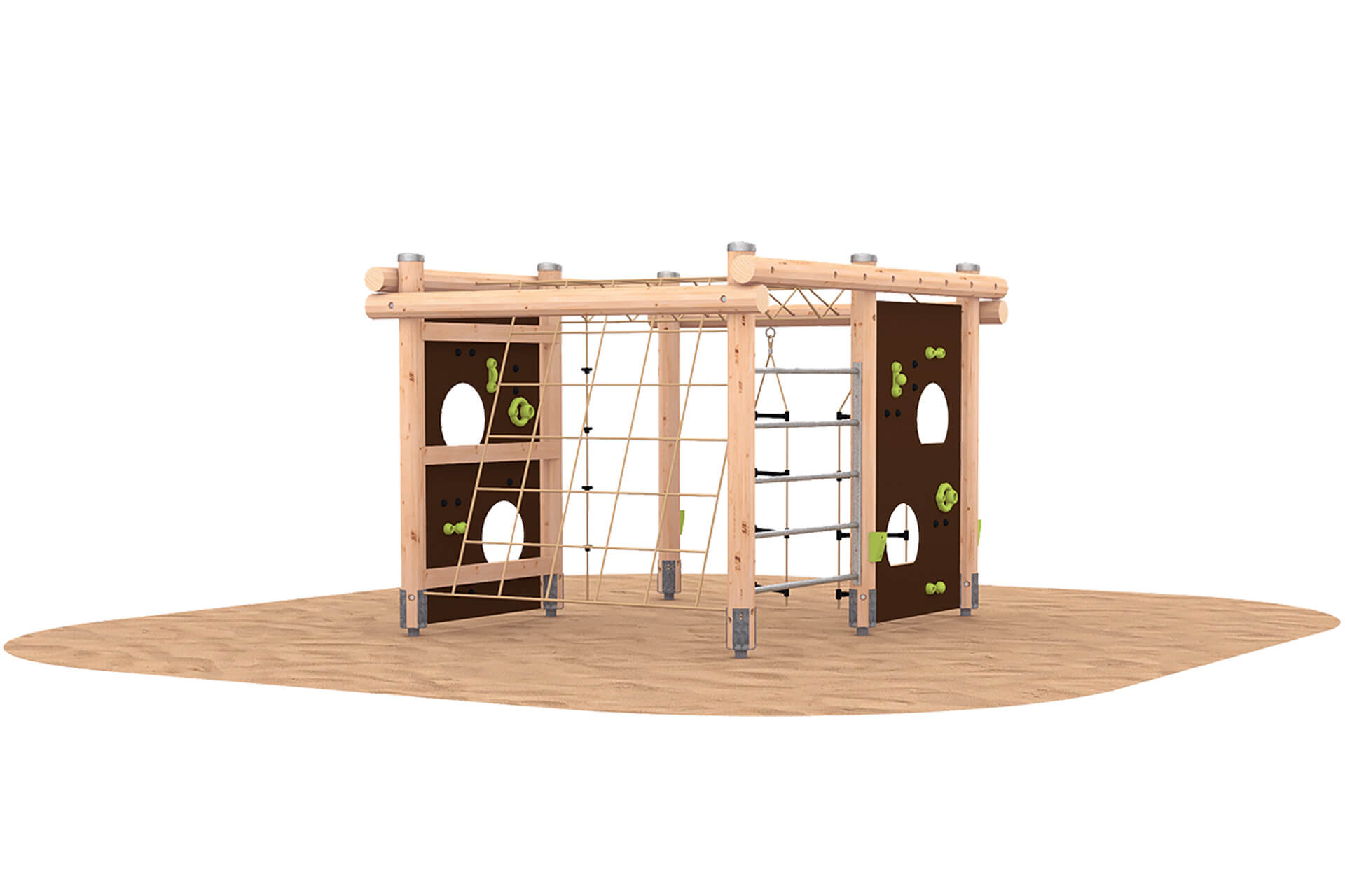 Outdoor-Spielsystem | Bewegungs-Spielgeräte | Kletterwand