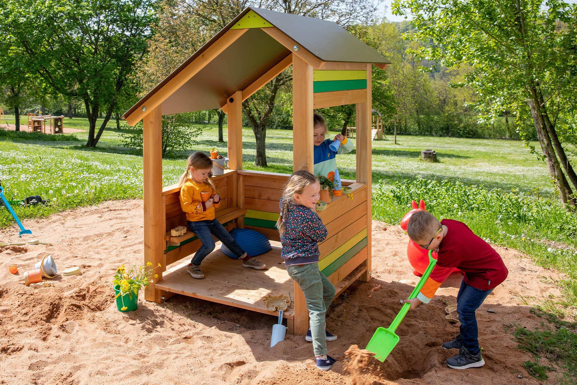 Outdoor-Spielsystem | Spielhäuschen und Themenschiff | 2 | Image