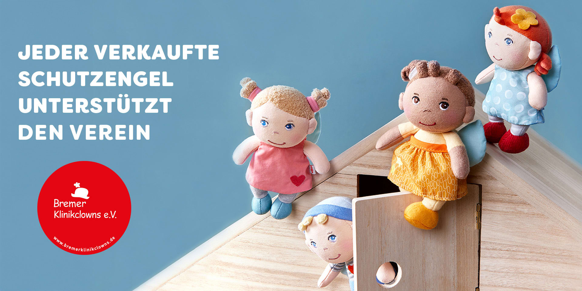 Wir spenden 1 € pro verkauften Schutzengel