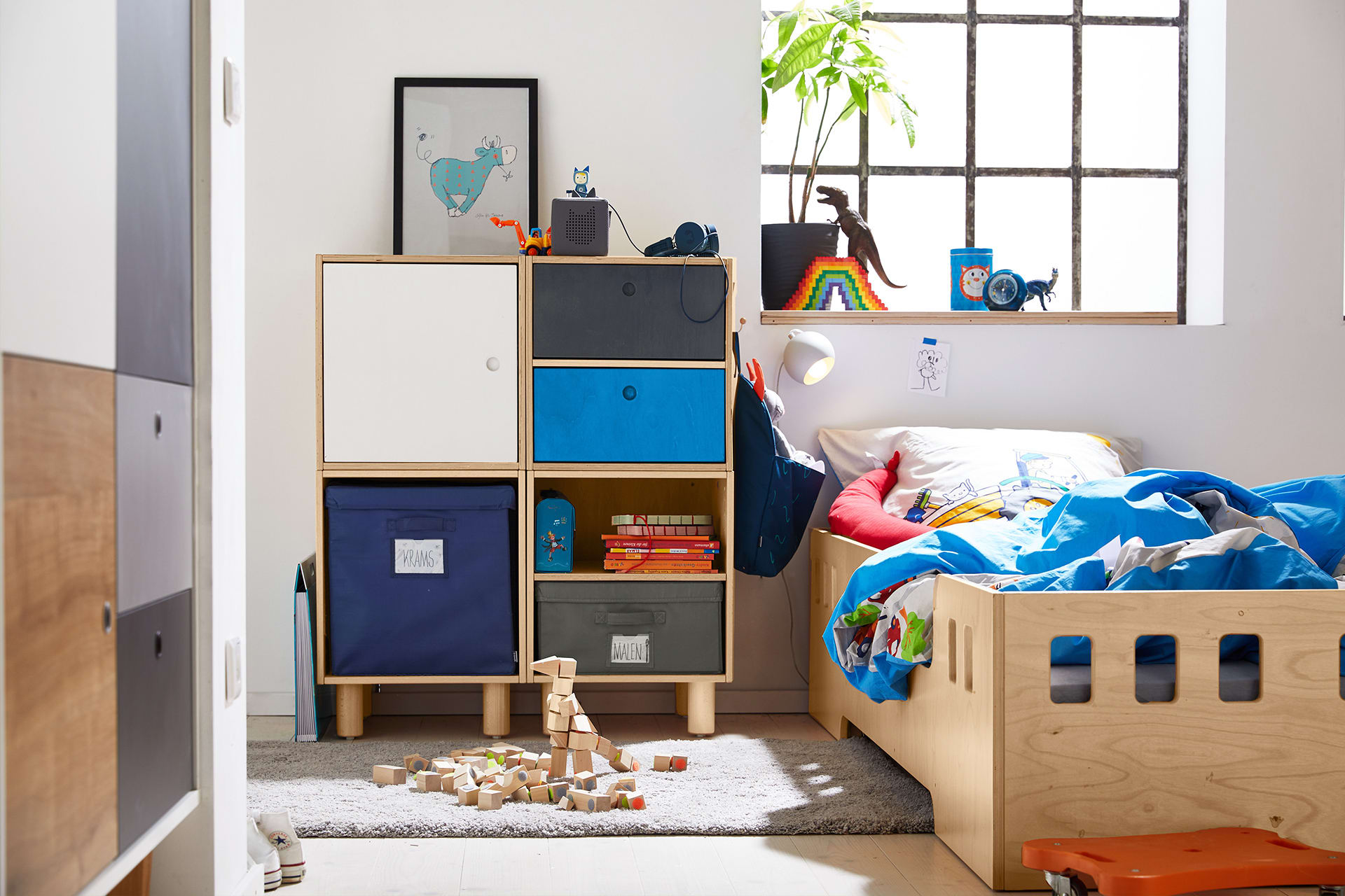 Kinderzimmer gestalten | Rudi-Möbel + Bett
