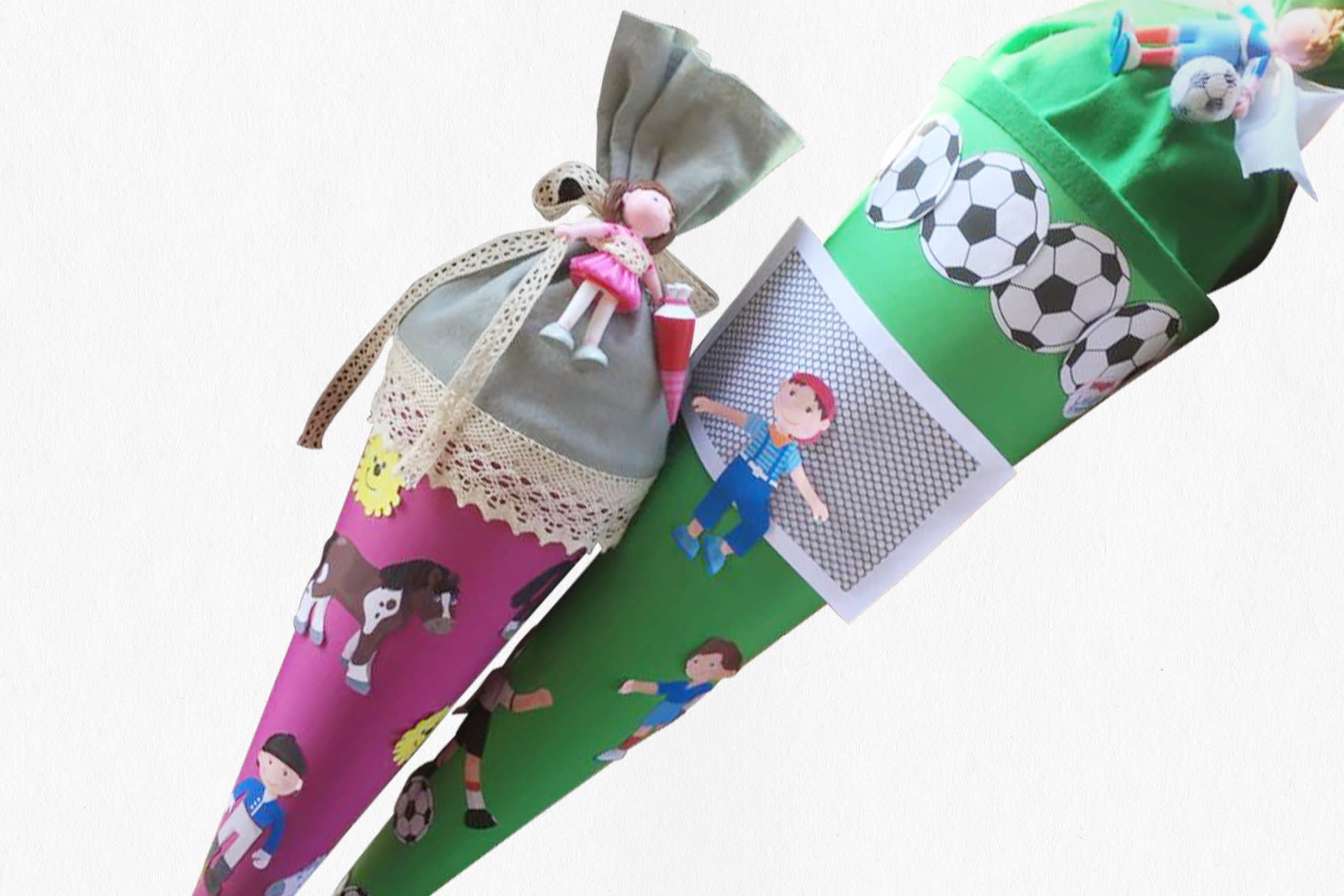 Schultüten mit Little Friends selbst gestalten | Fertige Schultüten