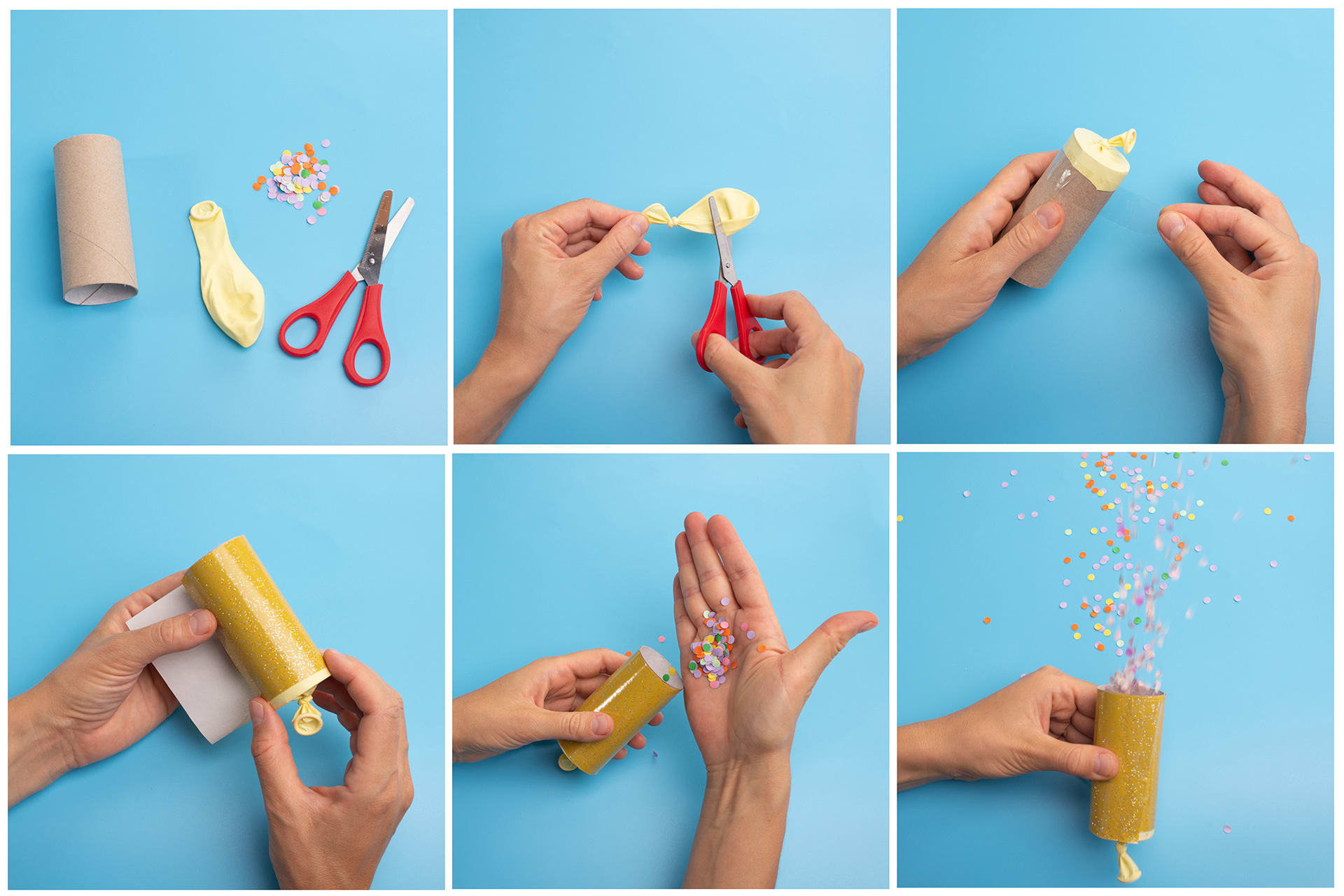 Fasching basteln mit Kindern | DIY-Papier Cracker, Papier Handwerk, WC-Rolle recyceln