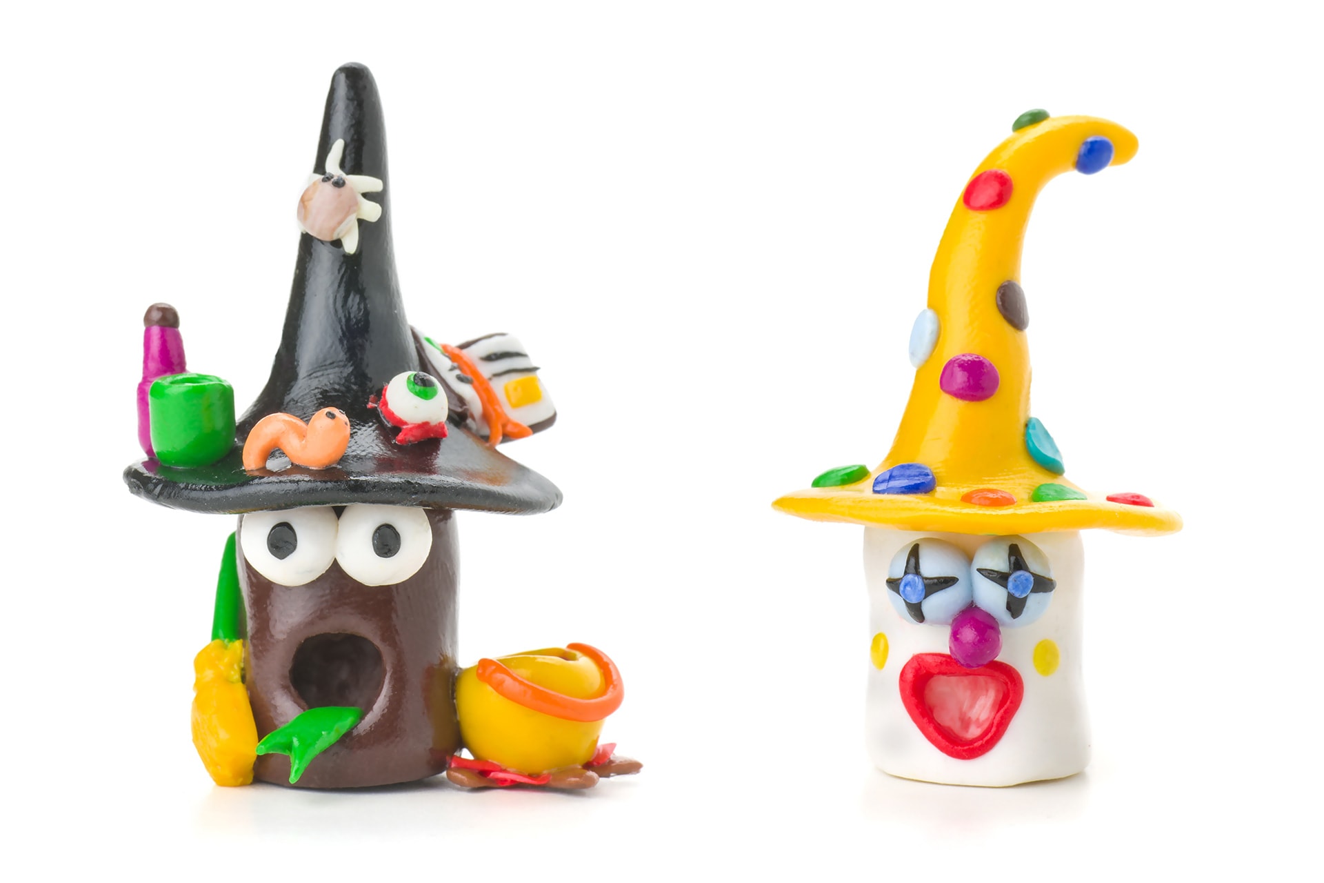 Fasching basteln mit Kindern | Handgemachte Alchemisten Knetfigur