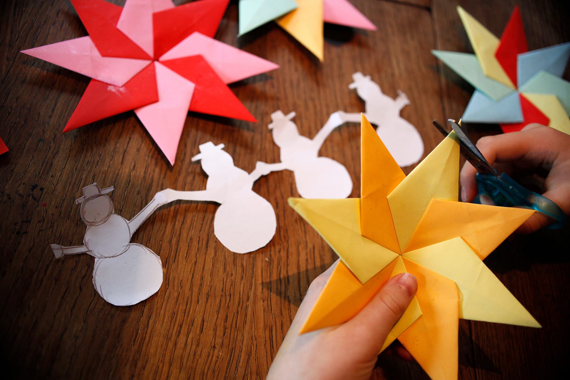  Basteln zu Weihnachten mit Kindern | Stern aus Papier