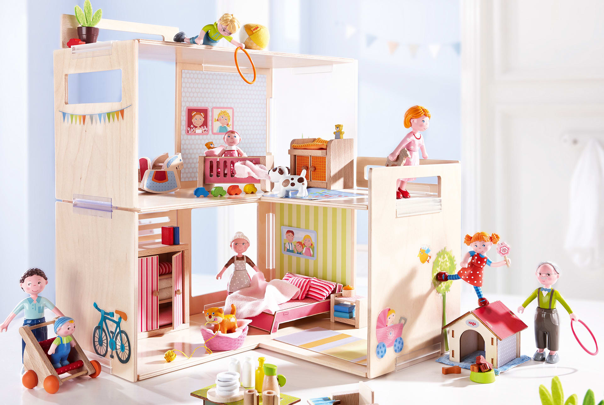 Willkommen in der Little Friends-Familie | Puppenhaus mit allen Little Friends Figuren 