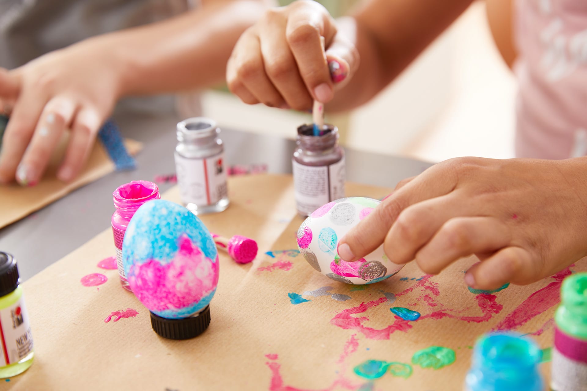  Fingerfarben-Ideen Kinder | Ostereier bemalen 