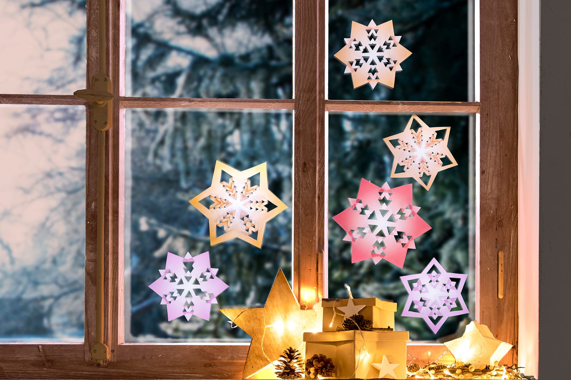 Basteln im Winter | Fenstersterne