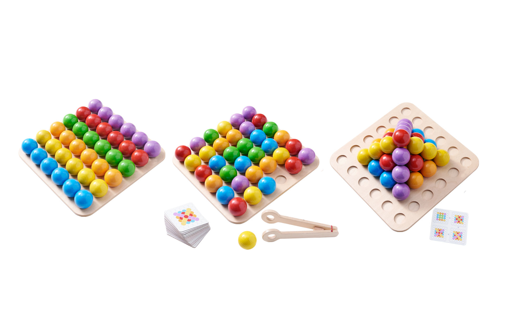 Fröbel - Bauen & Spielen | verschiedene Spielvarianten mit Holzkugeln