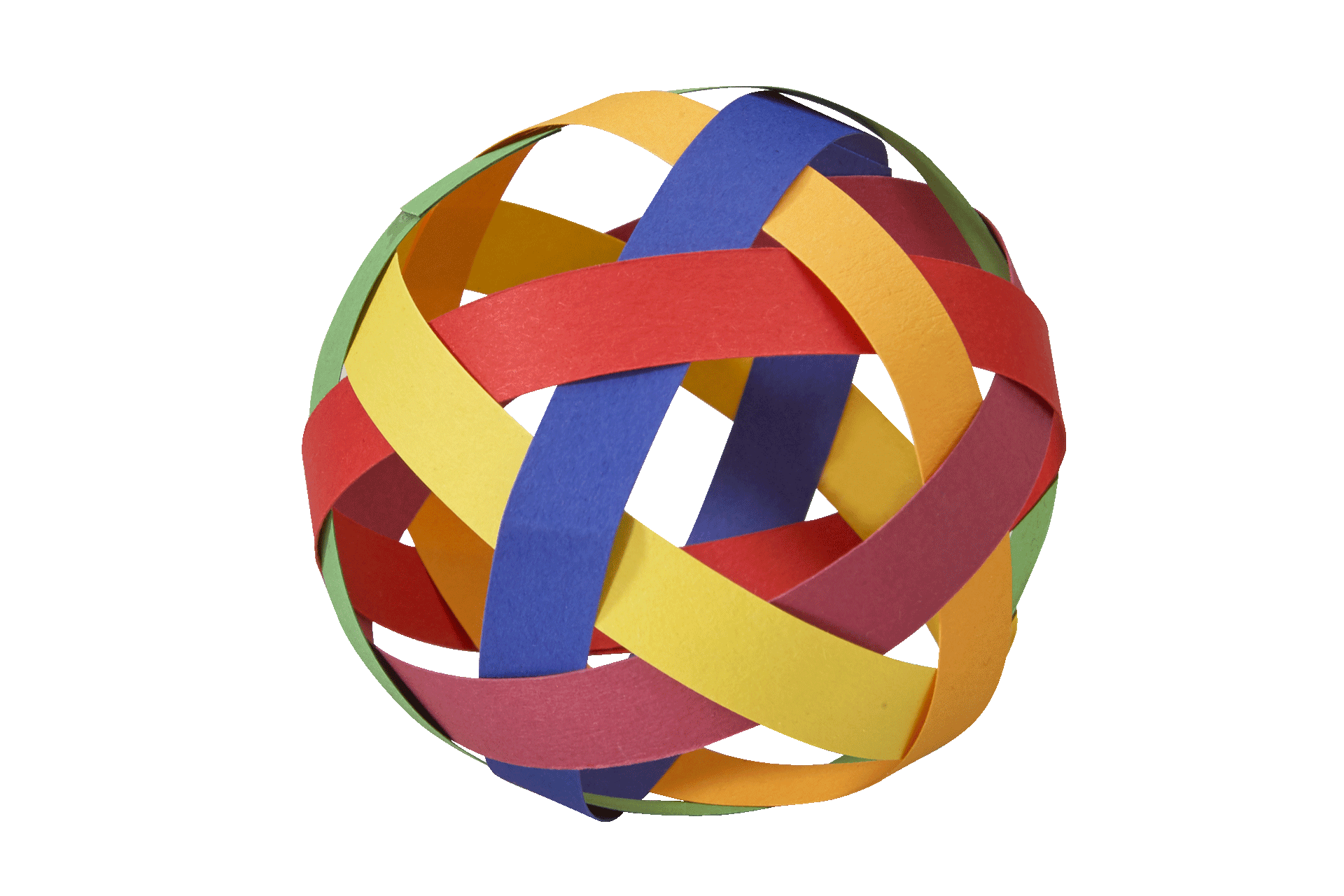 Fröbel Pädagogik | Ball aus Papierstreifen 