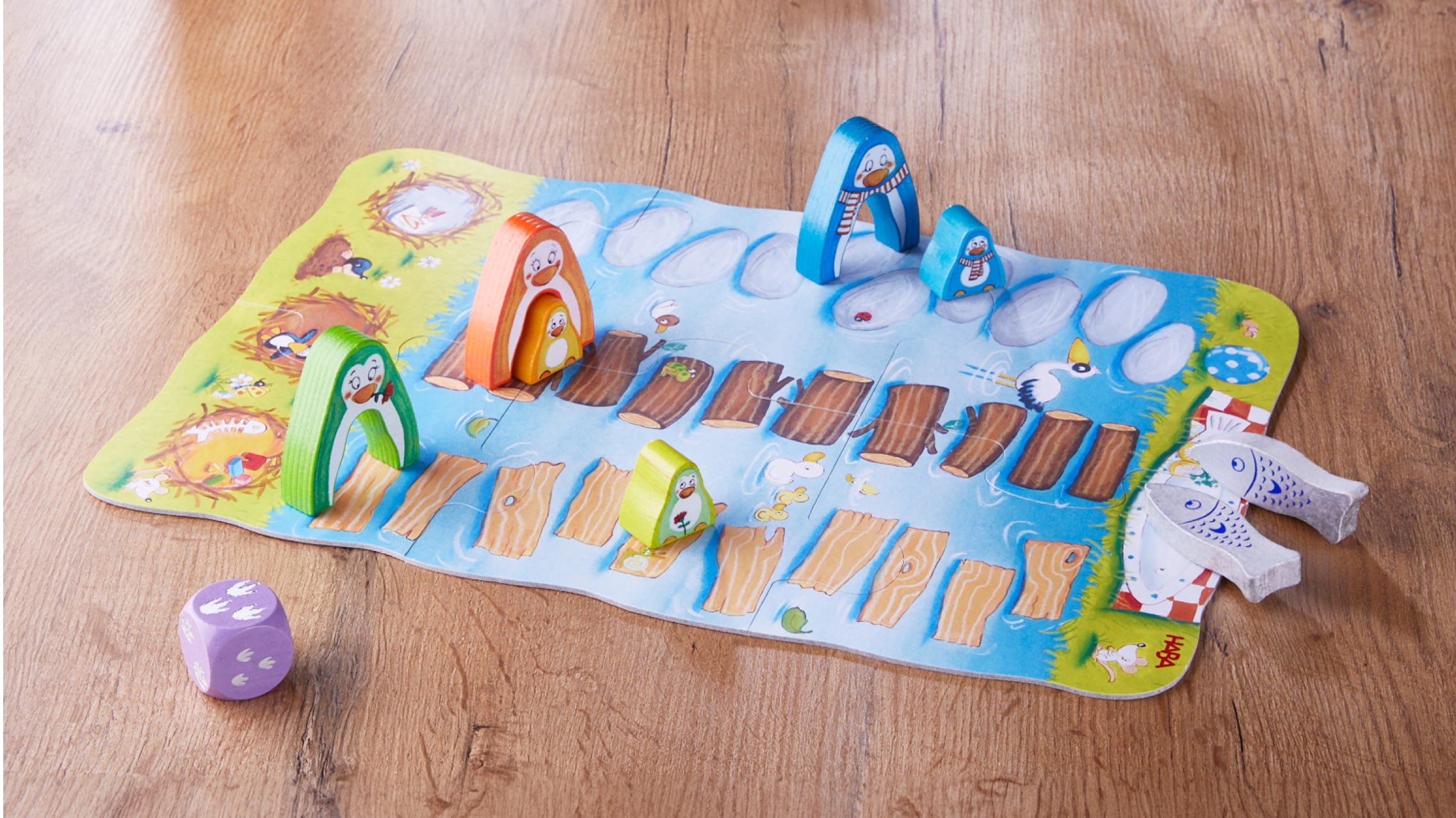 Brettspiele für Kinder ab 2 Jahren | Konzentration | Auf, auf kleiner Pinguin