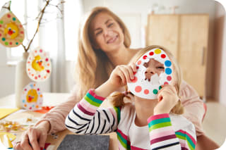 Osterdeko basteln mit Kindern | Header Image
