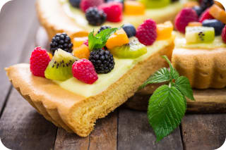 Backen für Kindergeburtstag | Obstkuchen mit Biskuitboden