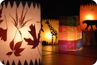Herbstbasteln mit Kindern | Windlichter basteln