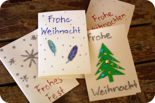 Weihnachtskarten basteln | Karten