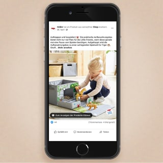 Über HABA | Ausschnitt Post HABA Smartphone