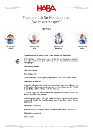 Wo ist der Kasper | Bild PFD Theaterstück "Wo ist der Kasper"