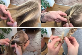 Flechtfrisuren | Französischer Zopf 