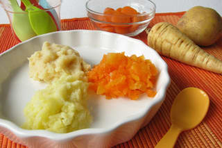 Babynahrung selber kochen | Babymenü mit Kartoffeln, Möhren und Pastinaken