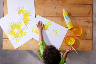  Erstes Basteln für Kinder | Fingerabdrücke