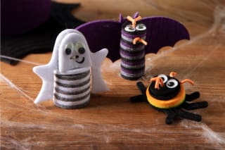 Halloween Motive | Gespenst, Spinne und Fledermaus aus Filz