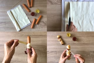 Halloween Rezepte | Anleitung für Mumienwürstchen in vier Schritten