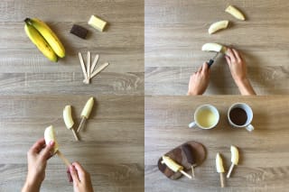Halloween Rezepte | Anleitung Rezept Geister-Bananen in vier Schritten