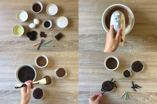 Halloween Rezepte | Halloween Anleitung /Rezept Spinnen-Muffins in vier Schritten