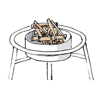 Lagerfeuer mit Kindern | Lagerfeuer mit Holzscheiden