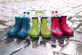 Schuhgröße für Kinder messen |  Bunte Gummistiefel