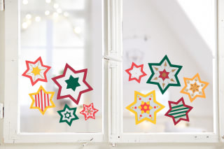 Weihnachtsterne basteln | Fensterstern