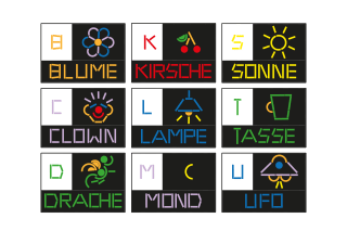 Fröbel - Alphabet | Alphabet Buchstabe B, K, S, C,  L, T, D, M, U