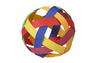 Fröbel Pädagogik | Ball aus Papierstreifen 