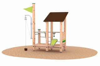 Outdoor-Spielsystem | Sandspielanlagen | Sandspielpodest mit Kran