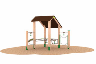 Outdoor-Spielsystem | Sandspielanlagen | Sandbaustelle mit Silo