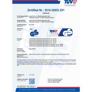Zertifikate | Stühle/Sitzmöbel | solit:sit Vierbeinstuhl