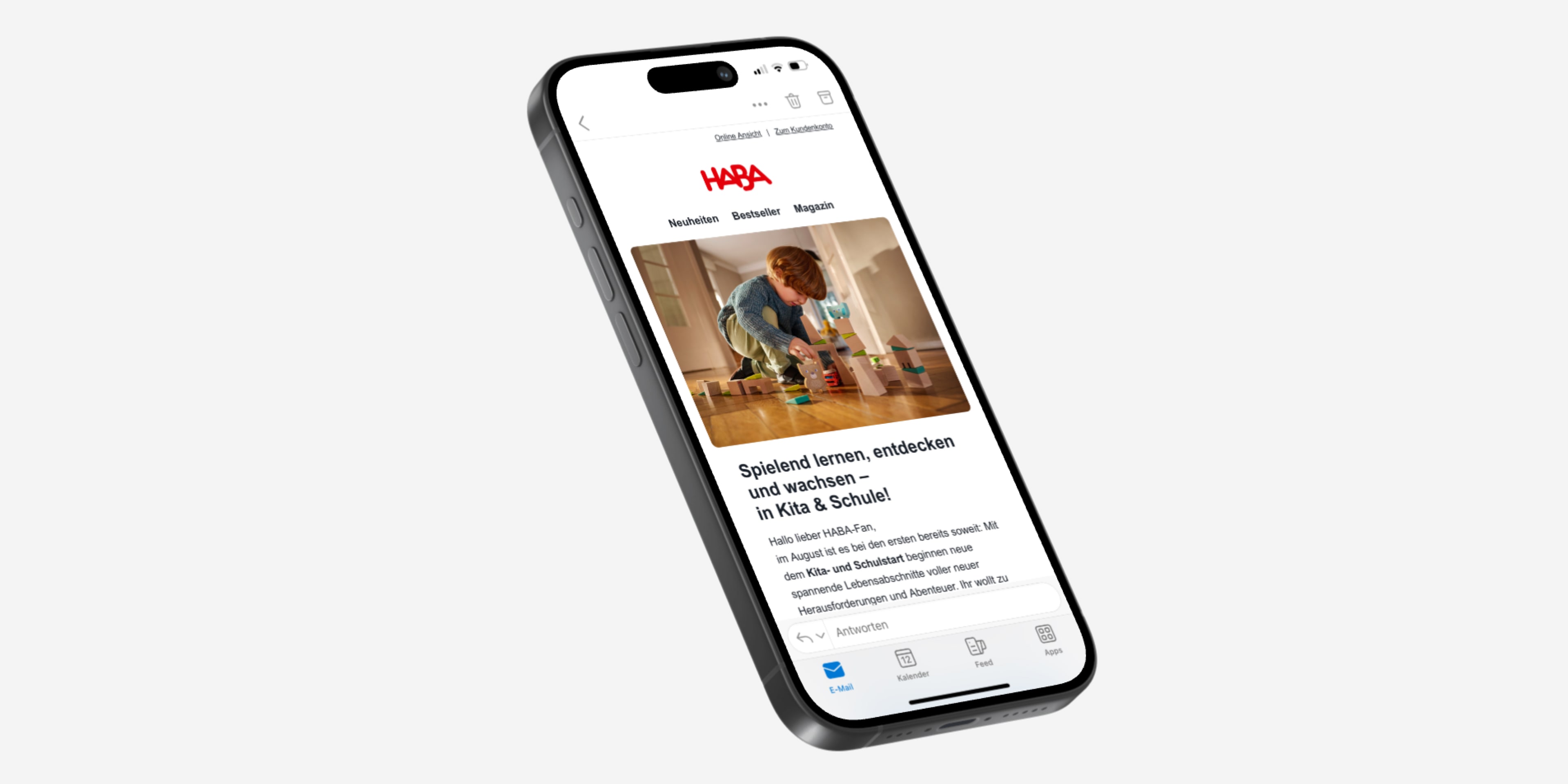 Immer informiert mit dem HABA-Newsletter