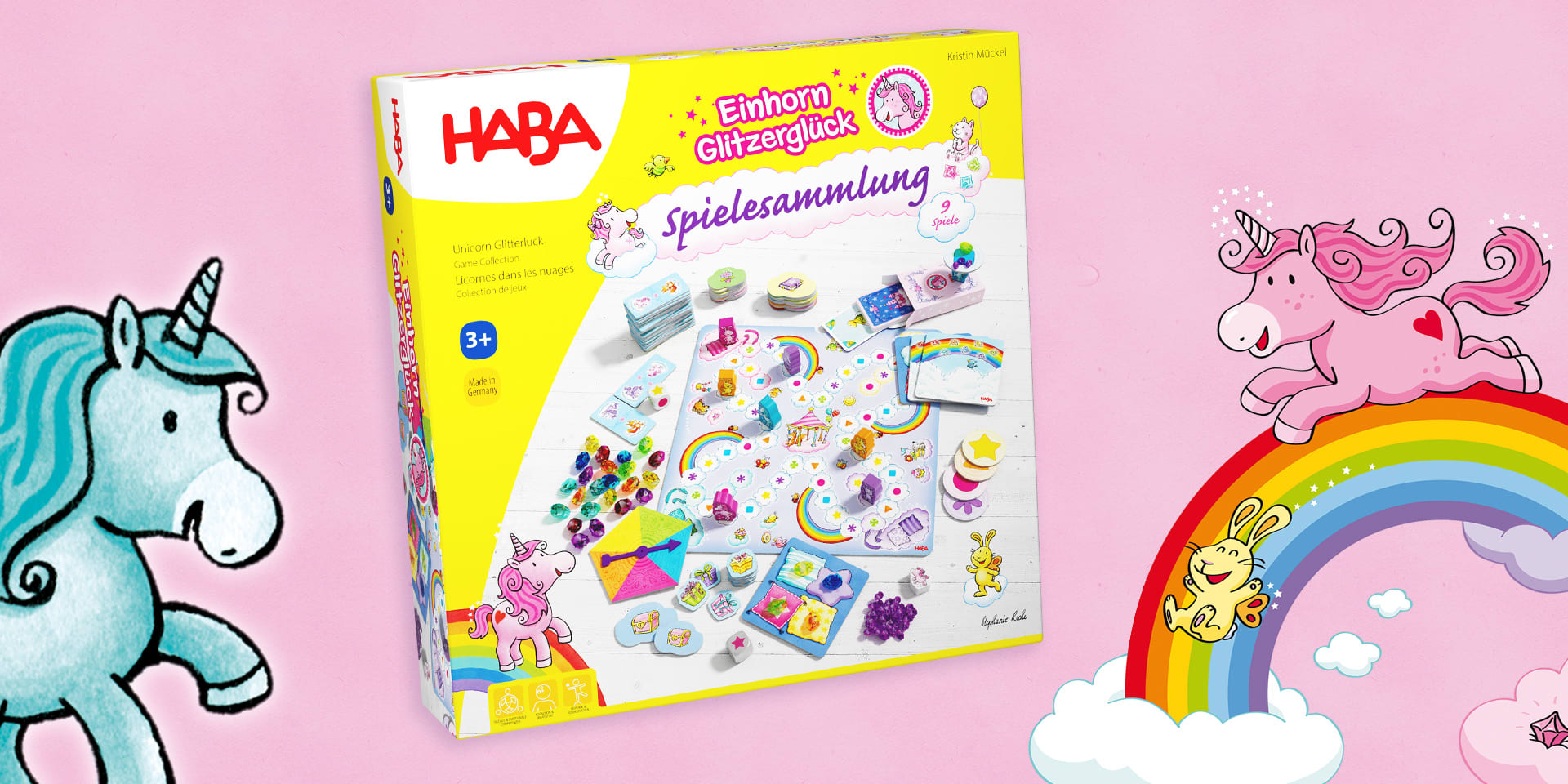 Die große Einhorn Glitzerglück Spielesammlung