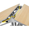 8er-Tisch-Sitz-Kombination, oval, Tisch H 74 cm